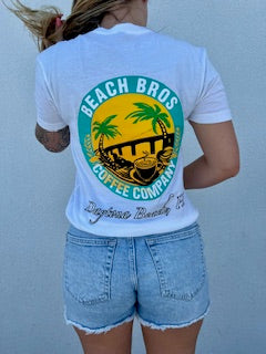 Short Sleeve Beach Bros T- Shirt Color White