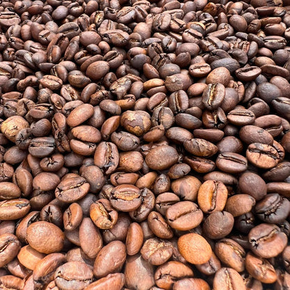 Freshly roasted coffee beans