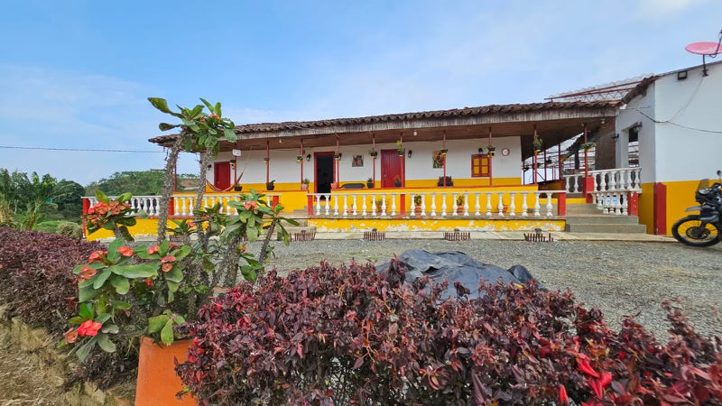 Exterior of farm building Finca La Meseta