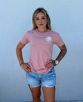 Short Sleeve Beach Bros T- Shirt Color Desert Pink