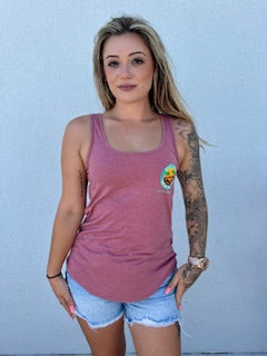 Beach Bros Coffee Co Tank Top Color Blush Frost